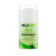Мінеральний дезодорант-стік DeoNat з натуральним соком Алое та гліцерином 60 г - Фото