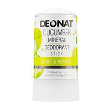 Мінеральний дезодорант-стік DeoNat екстракт огірка 60 г - Фото