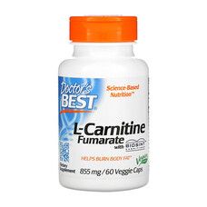 L-Карнітин Фумарат (L-Carnitine Fumarate + Biosint) 855мг Doctor's Best 60 капсул - Фото