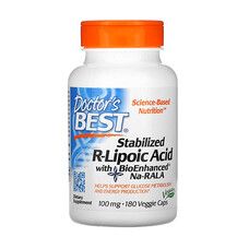 R-Липоевая Кислота (R-Lipoic Acid) 100 мг Doctor's Best 180 капсул - Фото