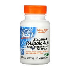 R-Липоевая Кислота (R-Lipoic Acid) 100 мг Doctor's Best 60 капсул - Фото