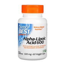 Альфа-липоевая кислота (Alpha-Lipoic Acid) 600 мг Doctor's Best 60 капсул - Фото