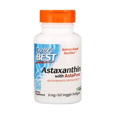 Астаксантин (Astaxanthin AstaPure) 6 мг Doctor's Best 30 капсул - Фото