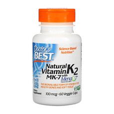Витамин К2 (Vitamin K2 as MK-7) 100 мкг Doctor's Best 60 капсул - Фото