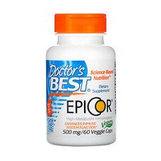 Захист Імунітету Doctor's Best Epicor 500 мг 60 вегетаріанських капсул - Фото