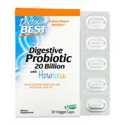 Пробіотики Digestive Probiotic 20 МЛРД КУО Doctor's Best 30 вегетаріанських капсул - Фото