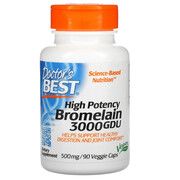 Бромелайн (Bromelain) Doctor's Best 500 мг 90 капсул - Фото