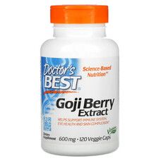Экстракт ягод Годжи (Goji Berry Extract) Doctor's Best 600 мг 120 вегетарианских капсул - Фото