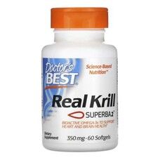 Масло криля Real Krill with SuperBA Krill Doctor's Best 350 мг 60 капсул - Фото