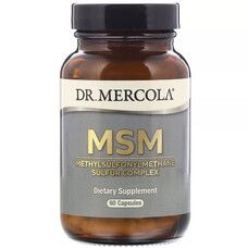МСМ комплекс серы (MSM) Dr. Mercola 60 капсул - Фото
