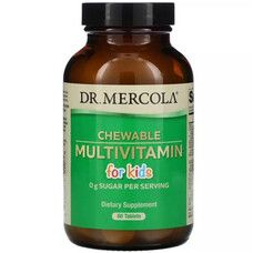 Мультивитамины для детей (Chewable Multivitamin for Kids) Dr. Mercola 60 жевательных таблеток - Фото
