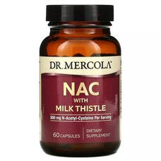 NAC с расторопшей (NAC with Milk Thistle) Dr. Mercola 60 капсул - Фото