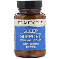 Підтримка сну з Мелатоніном (Sleep Support with Melatonin) Dr. Mercola 30 таблеток - Фото