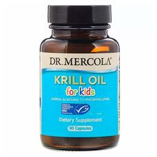 Олія криля для дітей Kids Krill Oil Dr. Mercola 60 капсул - Фото