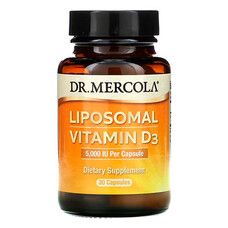 Вітамін Д ліпосомальний (Liposomal Vitamin D) Dr. Mercola 5000 МО 30 капсул - Фото