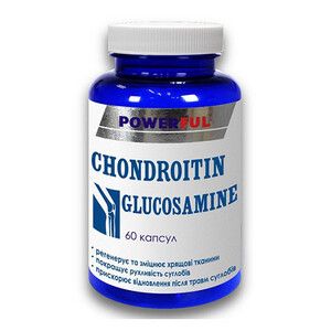 Хондроитин и Глюкозамин Powerful капсулы №60