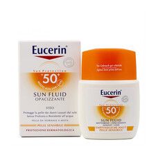 Сонцезахисний крем флюїд для обличчя SPF-50 ТМ Еуцерін / Eucerin 50 мл  - Фото
