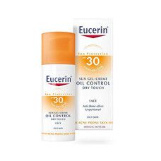 Сонцезахисний гель-крем для жирної та схильної до акне шкіри обличчя SPF 30 ТМ Еуцерін / Eucerin 50 мл  - Фото