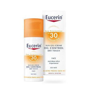 Сонцезахисний гель-крем для жирної та схильної до акне шкіри обличчя SPF 30 ТМ Еуцерін / Eucerin 50 мл 