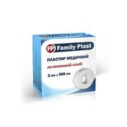 Пластир медичний FP Family Plast на тканинній основі 2 см х 500 см - Фото