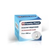 Пластир медичний FP Family Plast на тканинній основі 5 см х 500 см - Фото