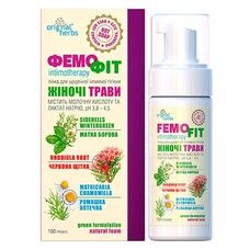 Пенка для интимной гигиены Organic Herbs Фемофит Объём 150мл - Фото