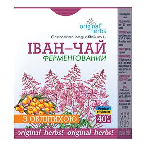 Іван-чай ферментований з обліпихою Original Herbs 40 г 