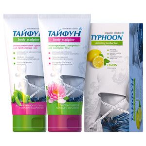 Набір для схуднення Тайфун № 4 (Чай Лимон + Крем + Сироватка)