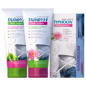 Набор для похудения Тайфун №5 (Чай Лотос+Крем+Сыворотка)