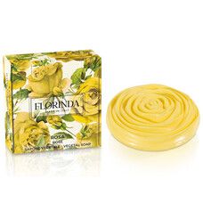Мило натуральне кругле Жовта троянда 90 г TM Флорінда / Florinda - Фото
