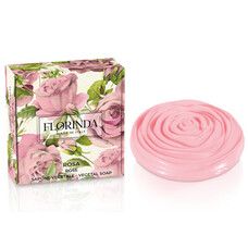 Мыло натуральное круглое Розовая роза 90 г TM Флоринда / Florinda - Фото