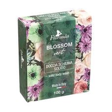 Твердий гель для душу Зелені квіти 100 г TM Флорінда / Florinda - Фото