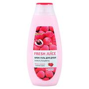 Fresh Juice крем-гель для душу Лічі і Малина 400 мл  - Фото