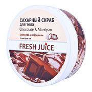 Fresh Juice сахарный скраб для тела Шоколад и Марципан 225 мл - Фото