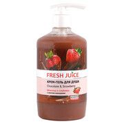 Fresh Juice крем-гель для душа Шоколад и Клубника 750 мл - Фото