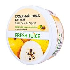 Fresh Juice сахарный скраб для тела Азиатская груша и Папайя 225 мл - Фото