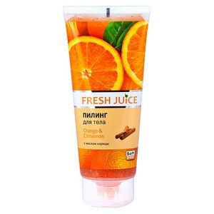 Fresh Juice пилинг для тела Апельсин и Корица 200 мл
