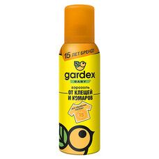 Gardex Baby Аэрозоль от клещей и комаров на одежду 100 мл - Фото