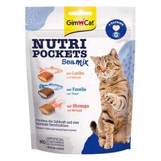 Nutri Pockets для кошек GimCat Морской микс 150 г - Фото