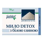 Мило DETOX з білою глиною 70г Мило DETOX з білою глиною 70г - Фото