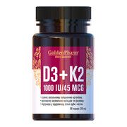 Вітаміни D3 + K2 350 мг капсули №90 - Фото