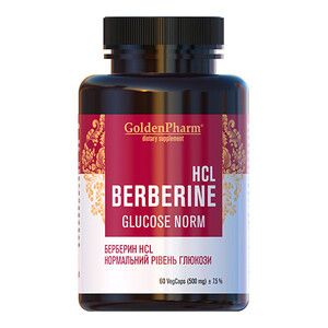 Берберин 500 мг капсули №60 Берберин 500 мг капсули №60