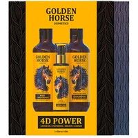 Набір для волосся Golden Horse 4D Power шампунь, маска та олія
