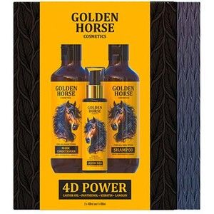 Набор для волос Golden Horse 4D Power шампунь, маска и масло