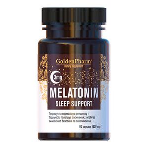 Мелатонін Підтримка сну 3 мг 60 веганських капсул 