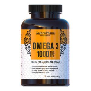 Омега-3 (Omega 3) 1000 мг капсули №120