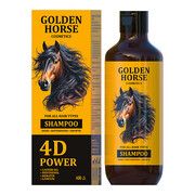 Шампунь для всіх типів волосся Golden Horse 4D Power 400 мл  - Фото