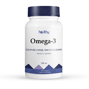 Вітаміни Омега-3 500 мг №120 ТМ Healthy Nation