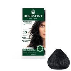 Фарба для волосся 1N Чорний 150 мл HERBATINT - Фото
