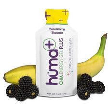 Гель енергетичний Plus Blackberry & Banana з електролітами ТМ Huma 42 г - Фото